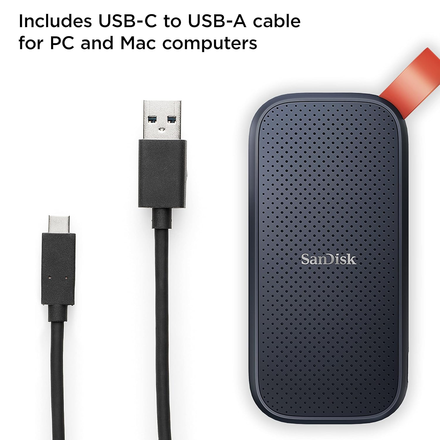 SanDisk Portable SSD 1TB 2TB | 800MB/s Speed, 3-Year Warranty, Upto 2 Meter Drop Protection, Rugged | E30 SanDisk Portable SSD 1TB 2TB | 800MB/s Speed, 3-Year Warranty, Upto 2 Meter Drop Protection, Rugged | E30